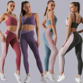 Women’s Soft 2-Piece Fitness Set with Ankle-length Leggings